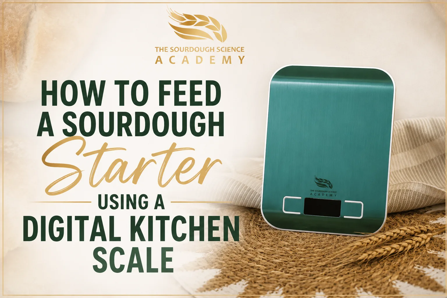 How to Feed a Sourdough Starter Using a Digital Kitchen Scale