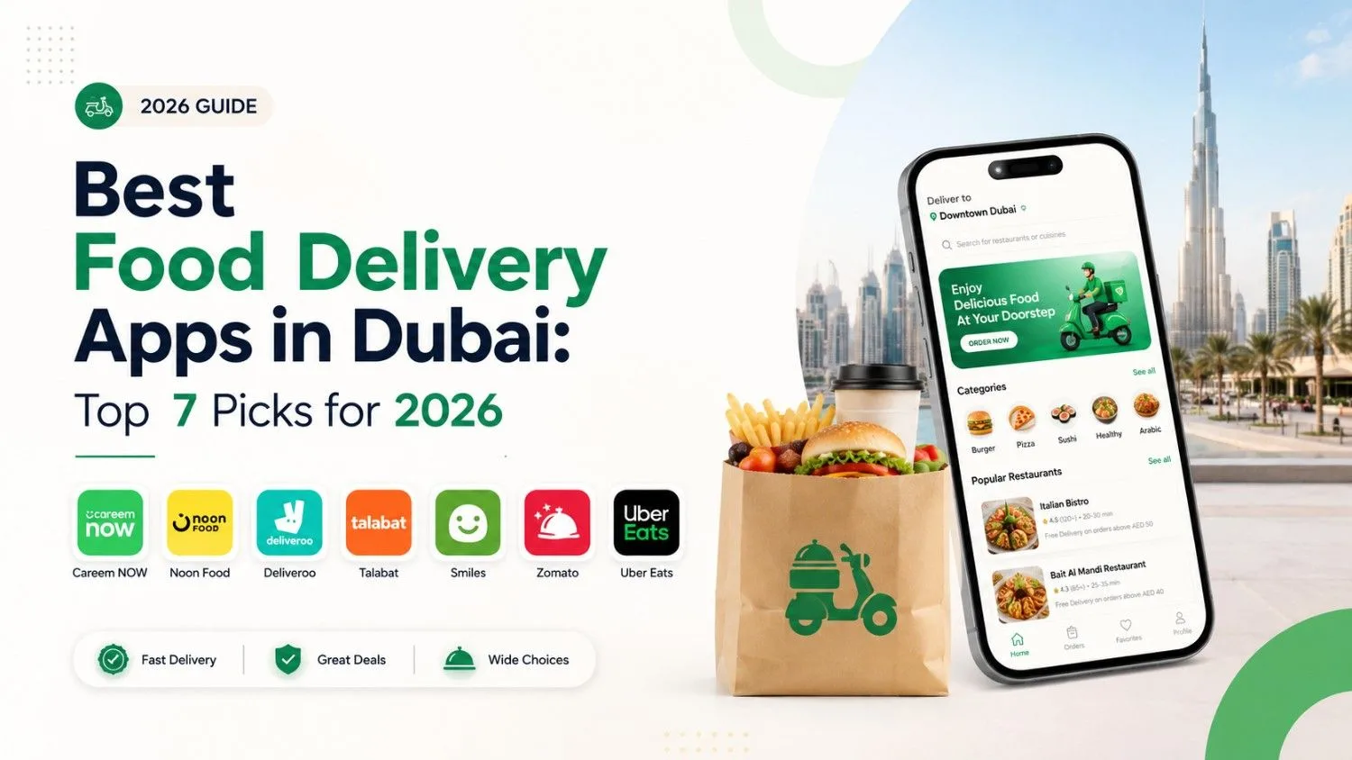 Best Food Delivery Apps in Dubai: Top 7 Picks for 2026