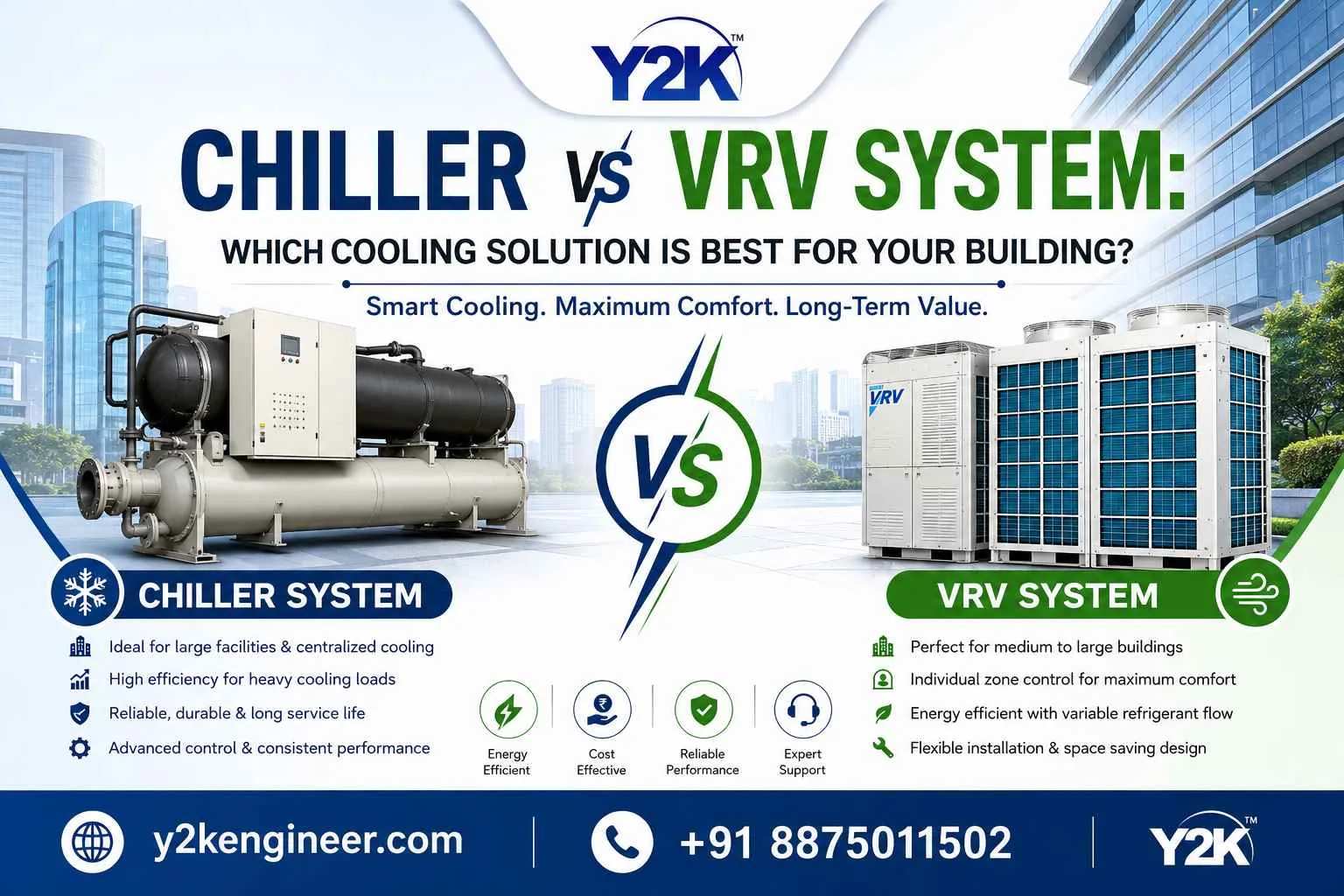 Chiller vs VRV System: Which Cooling Solution Is Best for Your Building?