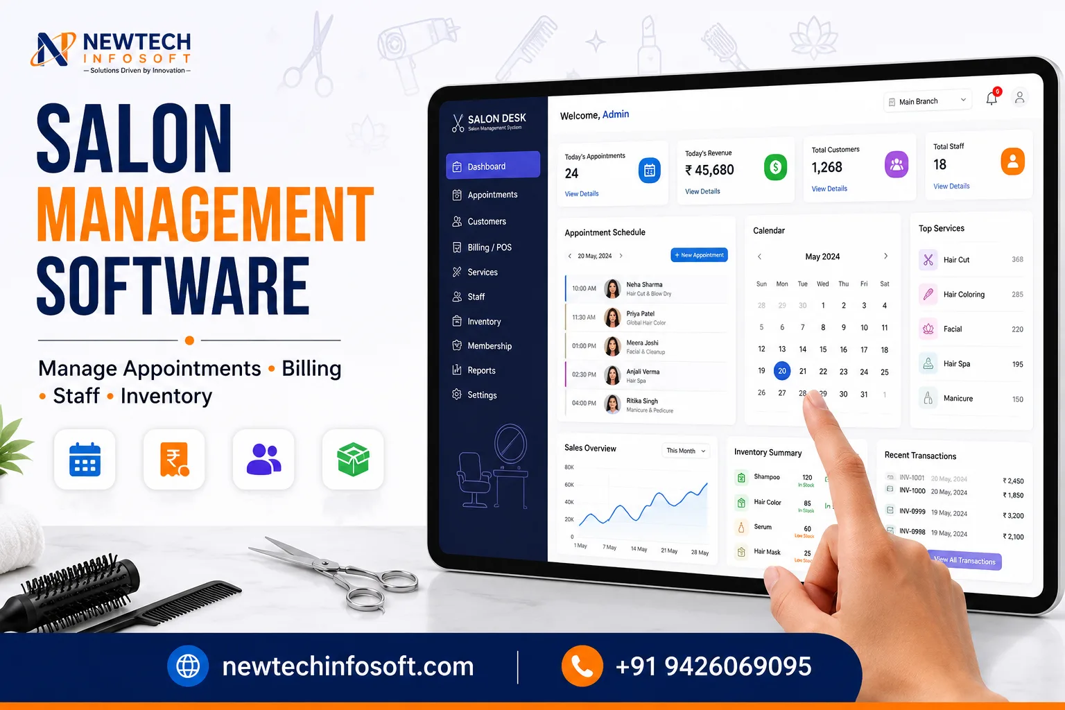 Salon Management Software for Beauty Salons & Spas | Smart Business Management Solution