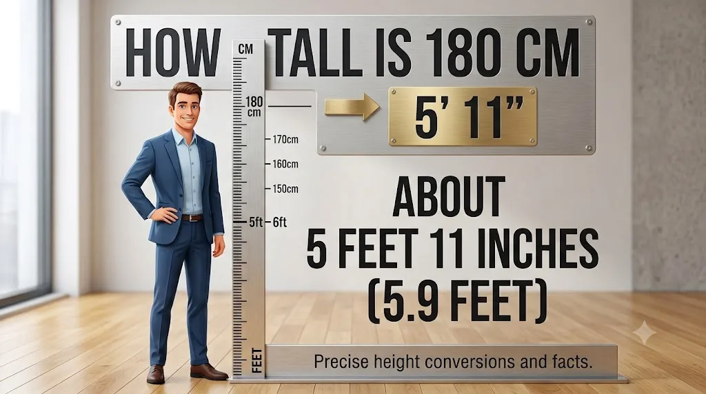 How Tall Is 180 cm in Feet? Exact Height Conversion Explained