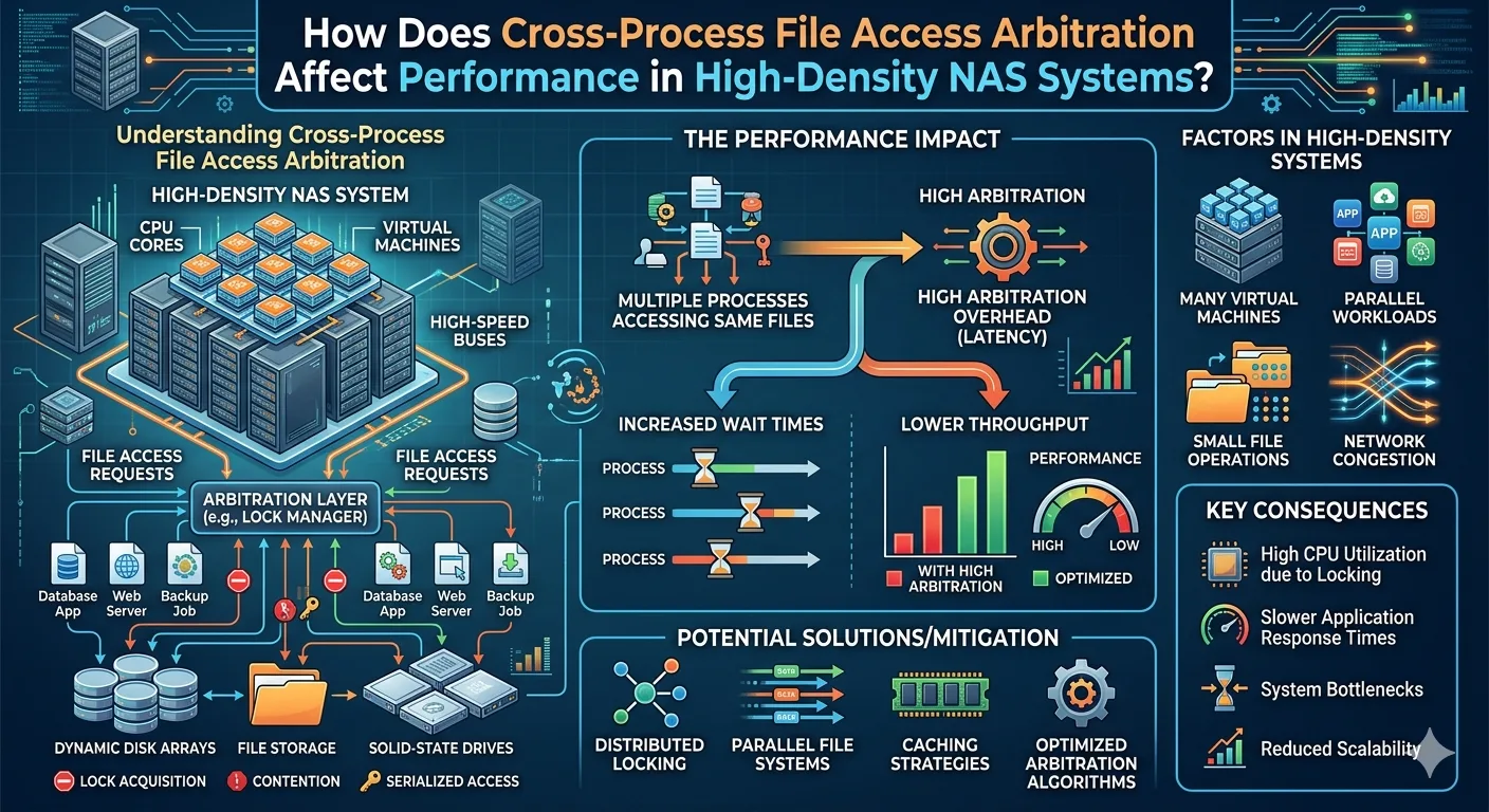 How Does Cross-Process File Access Arbitration Affect Performance in High-Density Nas Systems?