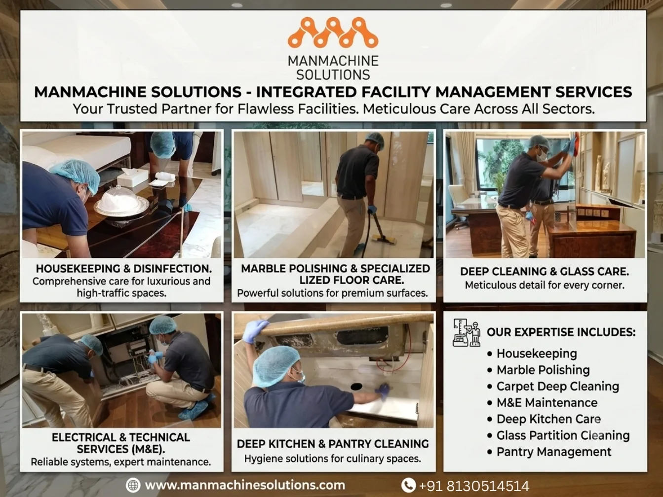 Integrated Facility Management Services for Commercial Buildings and IT Parks
