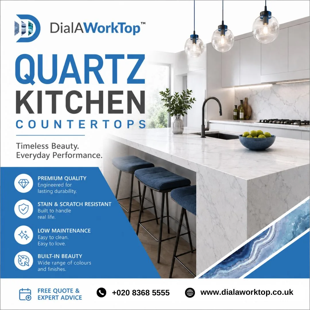 High-Quality Quartz Kitchen Countertops for Residential and Commercial Kitchens