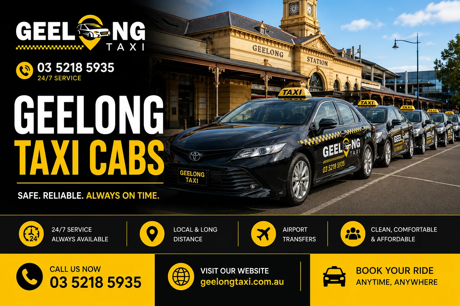 Geelong Taxi Cabs for Business Travel, Events, and Daily Commutes