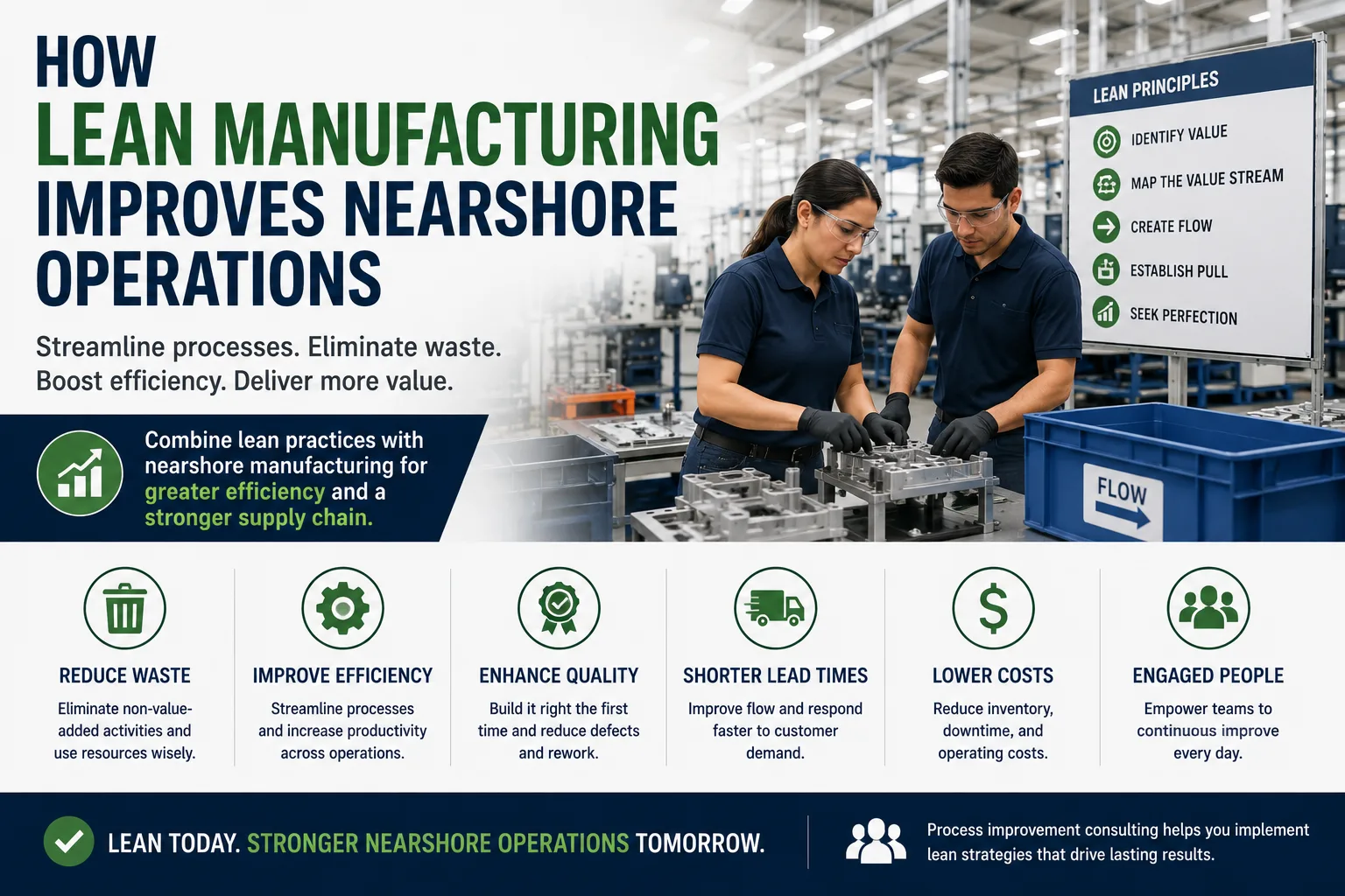 How Lean Manufacturing Improves Nearshore Operations