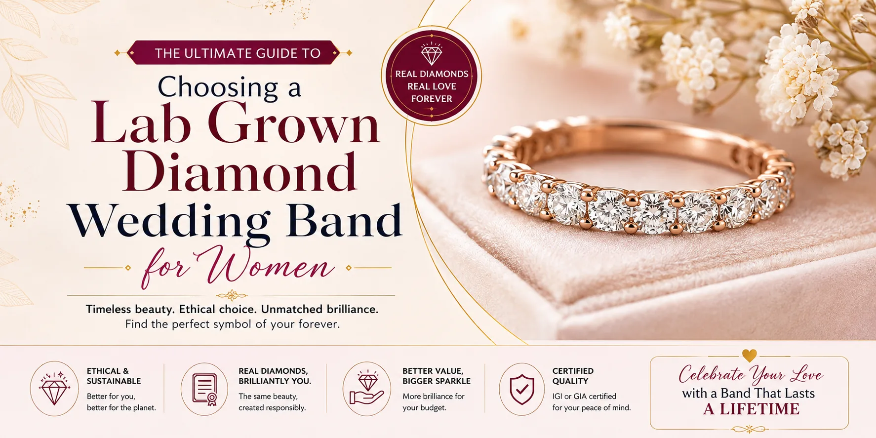 The Ultimate Guide to Choosing a Lab Grown Diamond Wedding Band for Women