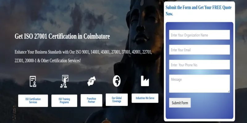 ISO 27001 Certification in Coimbatore