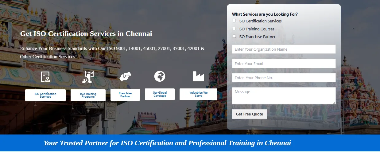 ISO Certification in Chennai