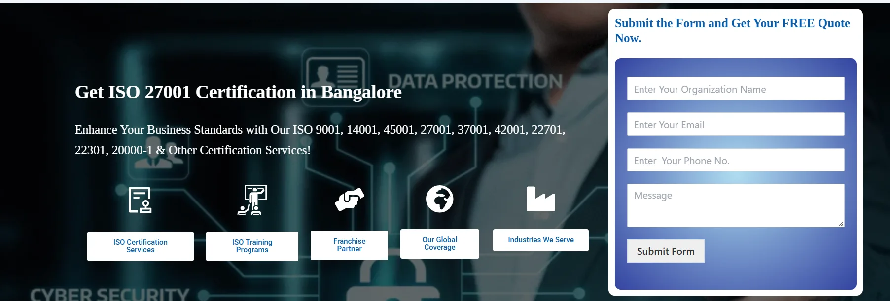 ISO 27001 Certification in Bangalore