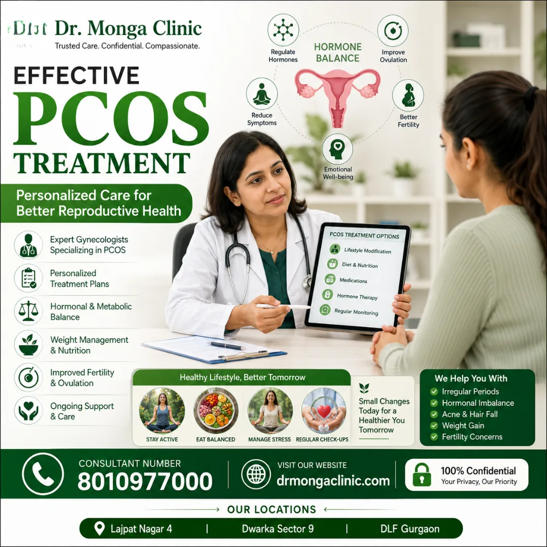 Effective PCOS & PCOD Treatment: Expert Women's Health Care at Dr Monga Medi Clinic