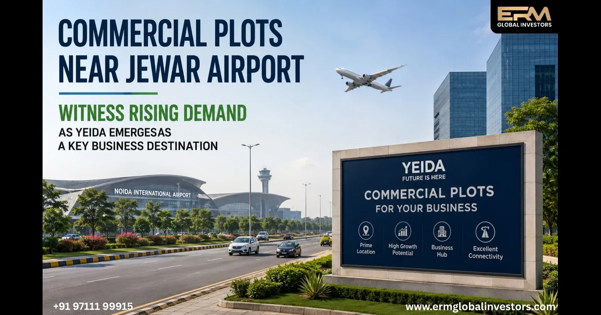Commercial Plots in YEIDA Near Jewar Airport – Price, Sector, Latest Scheme & Investment Guide 2026