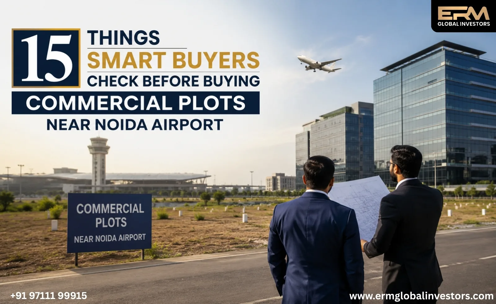 15 Things Smart Buyers Check Before Buying Commercial Plots Near Noida Airport