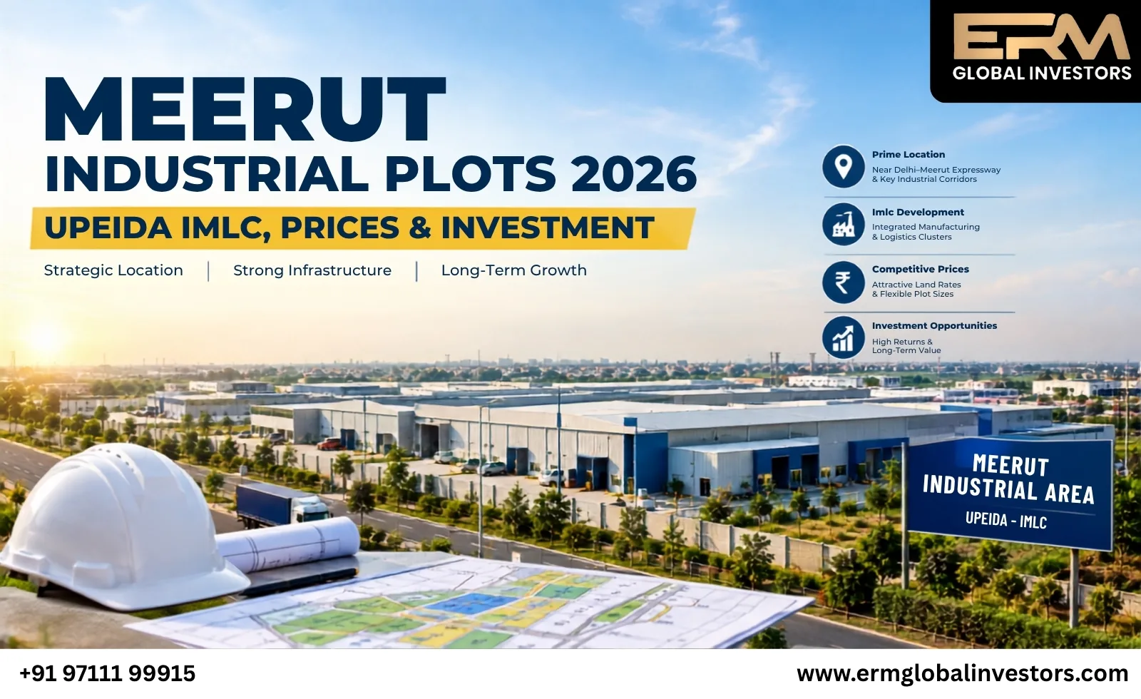 Meerut Industrial Plots 2026: UPEIDA IMLC, Prices & Investment