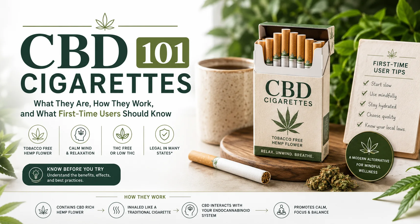 CBD Cigarettes 101: What They Are, How They Work, and What First-Time Users Should Know