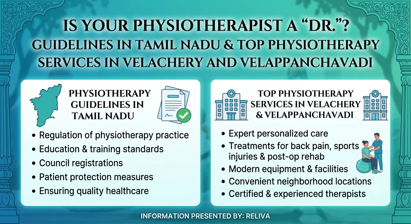 Is Your Physiotherapist a "Dr."? Guidelines in Tamil Nadu & Top Physiotherapy Services in Velachery and Velappanchavadi