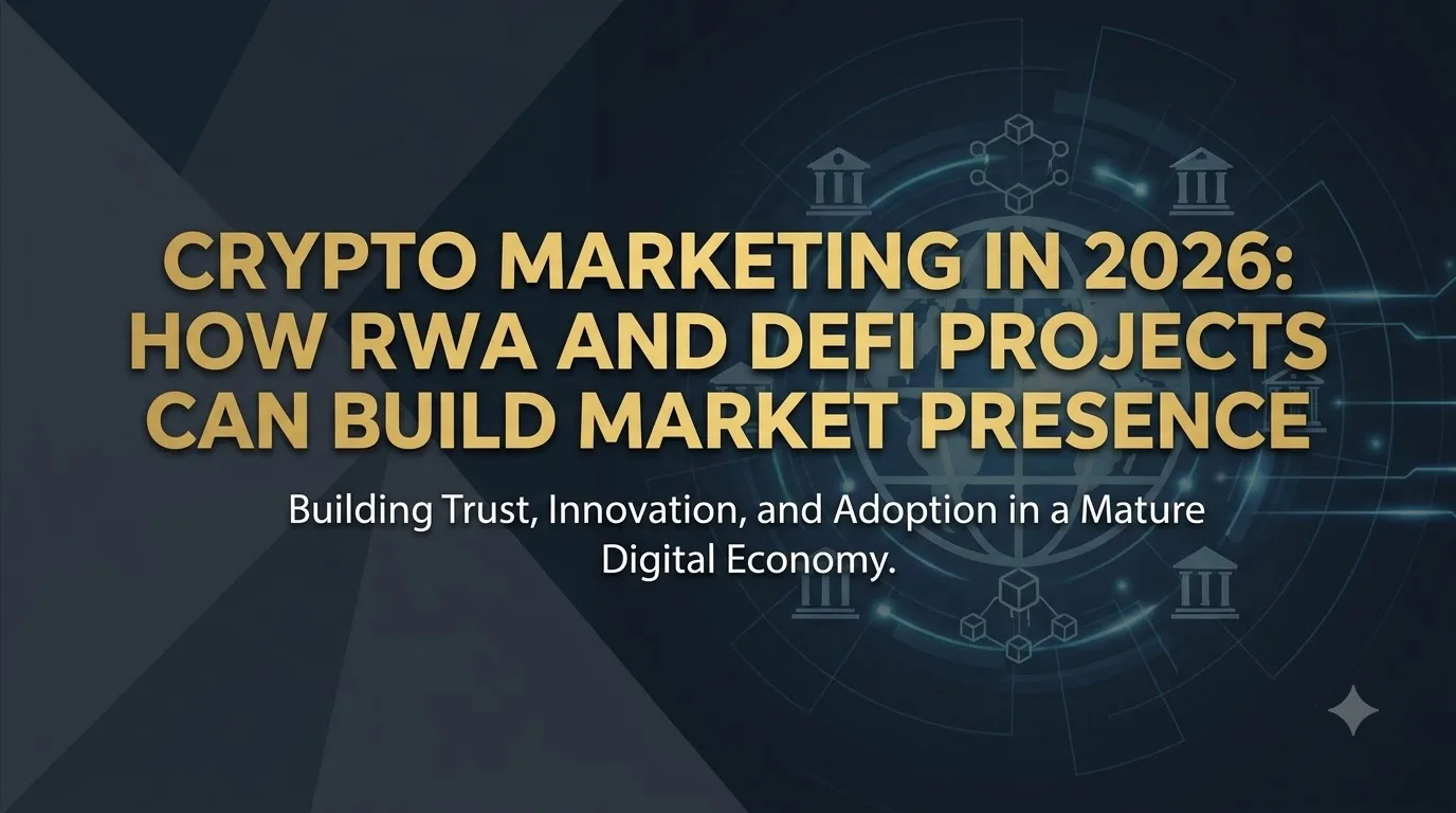 Crypto Marketing in 2026: How RWA and DeFi Projects Can Build Market Presence