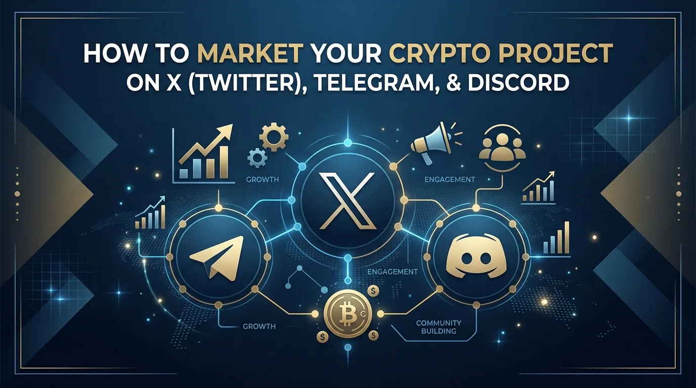 How to Market Your Crypto Project on X (Twitter), Telegram, and Discord