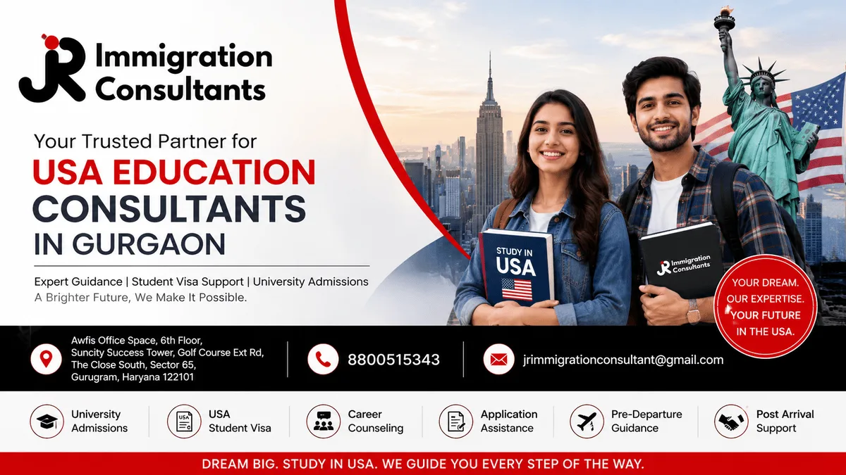 Dreaming of Studying in the USA? How Can Gurgaon Consultants Help? | JR Immigration Consultants