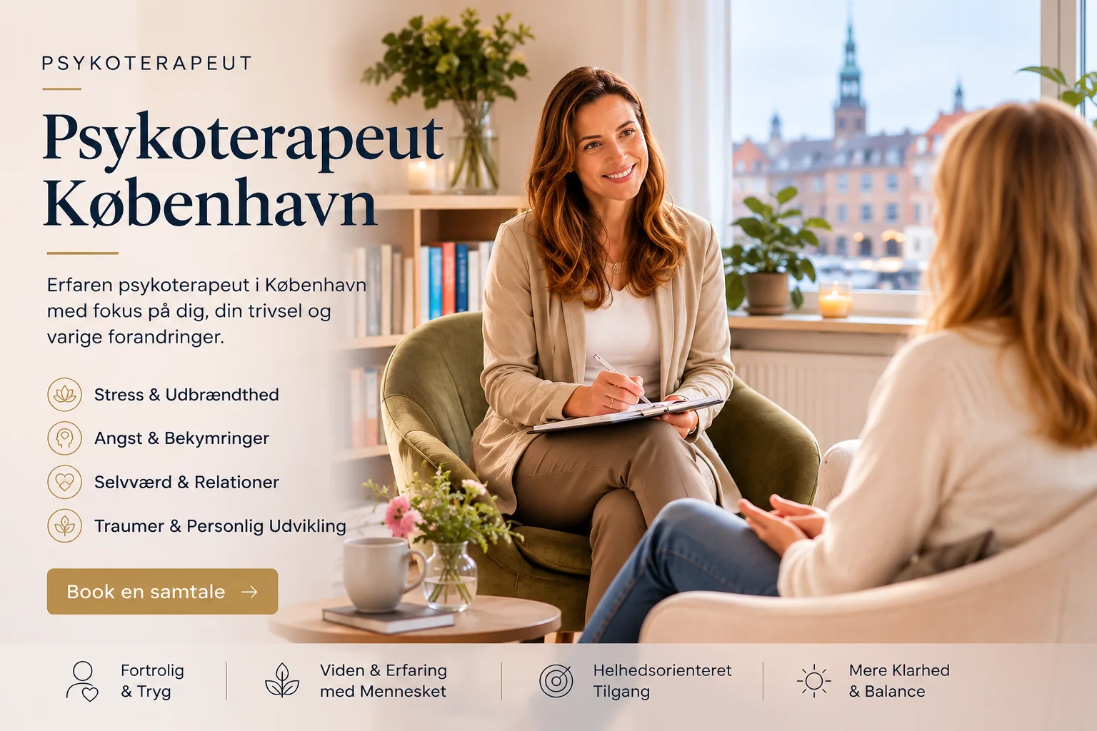 Psykoterapeut København: Sådan finder du den rette hjælp, når livet slår knuder