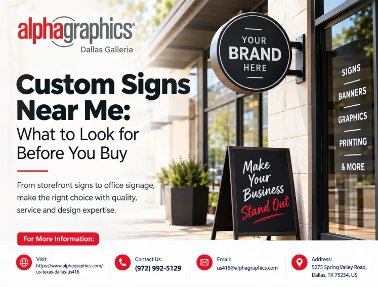Custom Signs Near Me: What to Look for Before You Buy