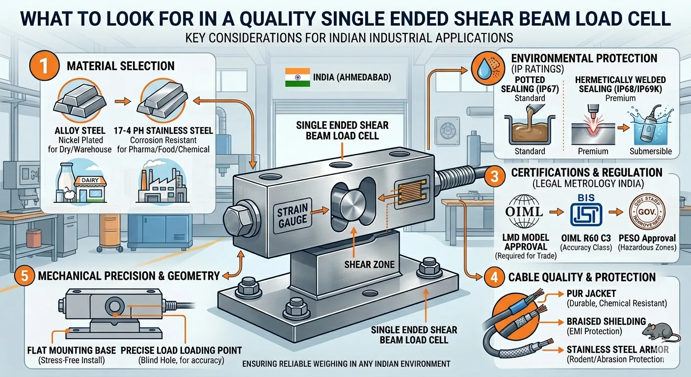 What to Look for in a Quality Single Ended Shear Beam Load Cell
