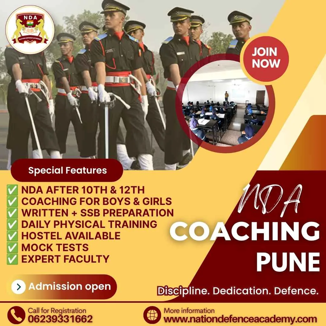 Leading NDA Academy in Pune for Academic + Defence Training (11th & 12th)