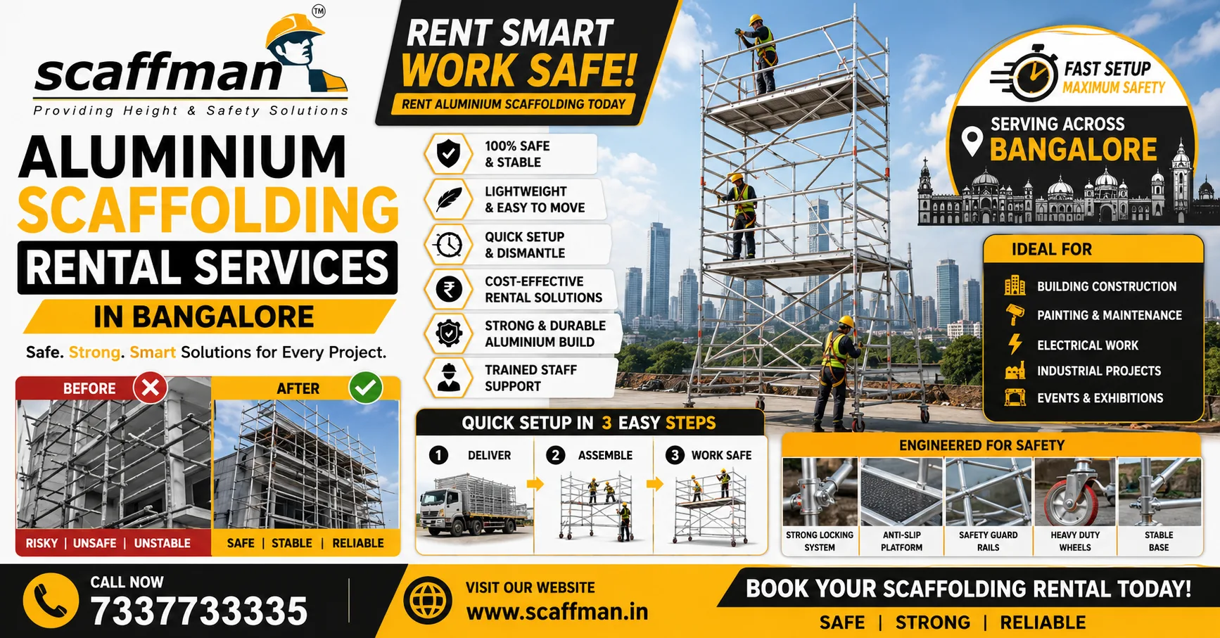 When Should You Rent Aluminium Scaffolding in Bangalore? A Project Planning Guide