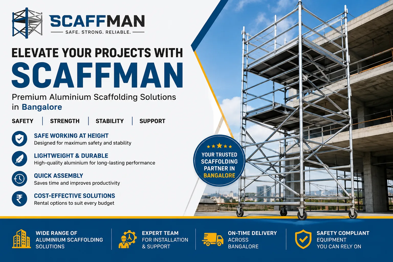Looking for Aluminium Scaffolding in Bangalore? Here’s Why Scaffman Stands Out