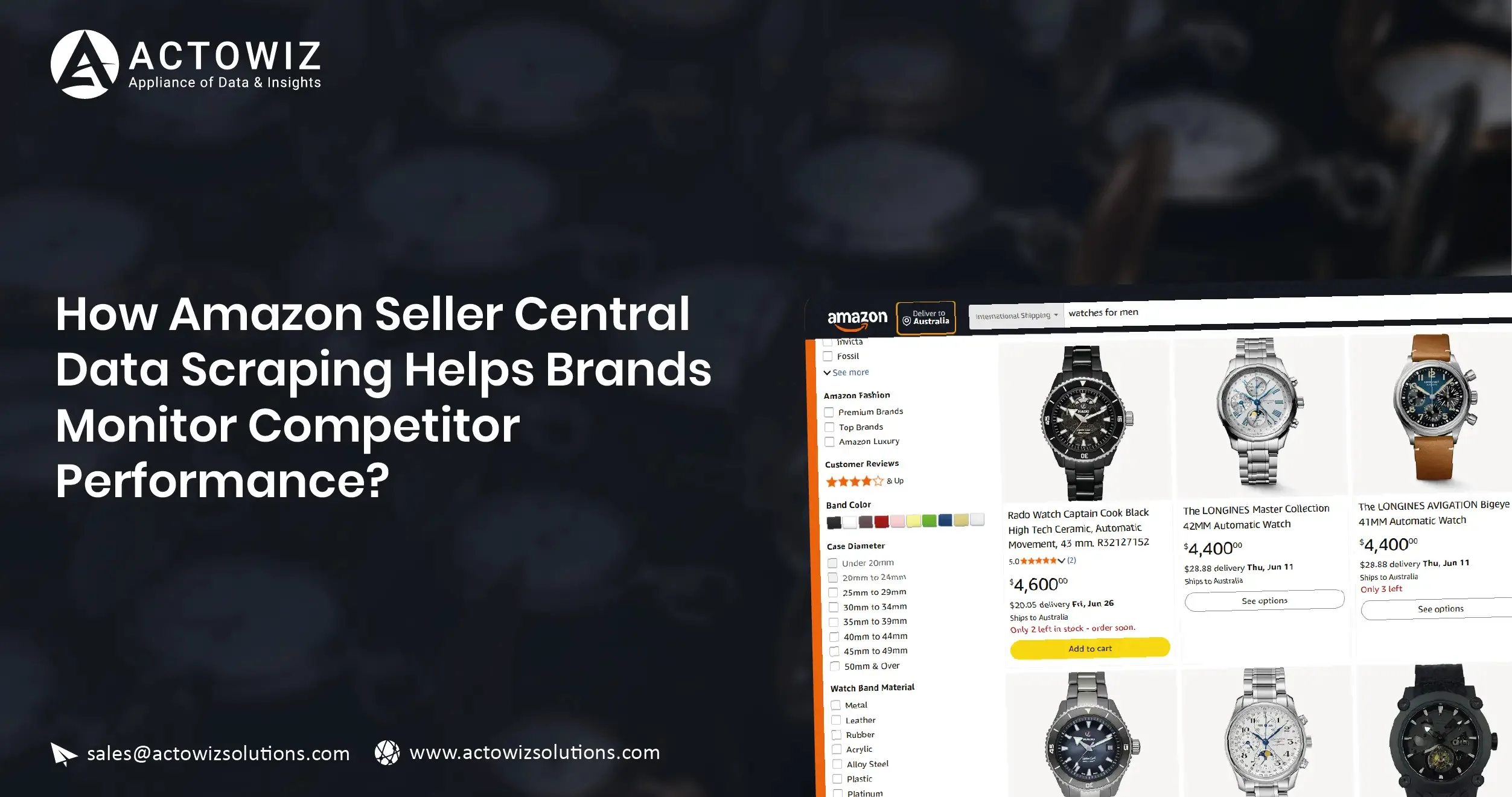 Amazon Seller Central Data Scraping