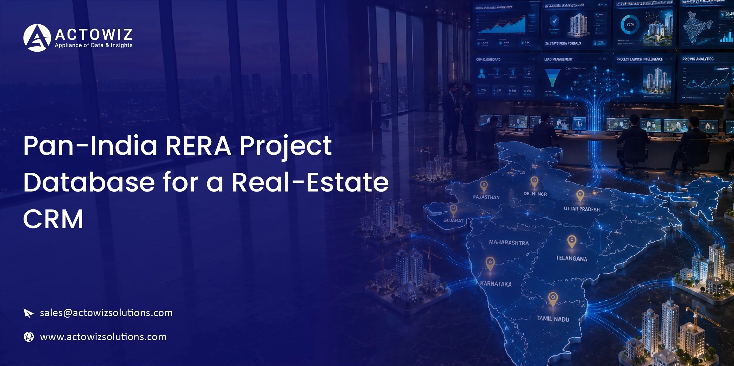 Pan-India RERA Project Database for Real-Estate CRM | Actowiz