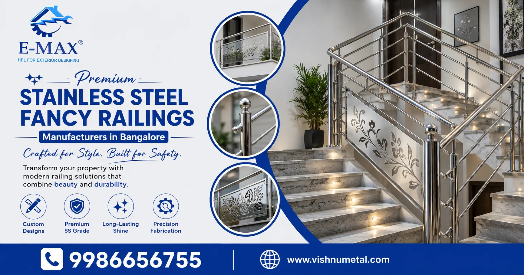 How Can Decorative Wall Panels and Stainless Steel Railings Upgrade Modern Homes in Bangalore?