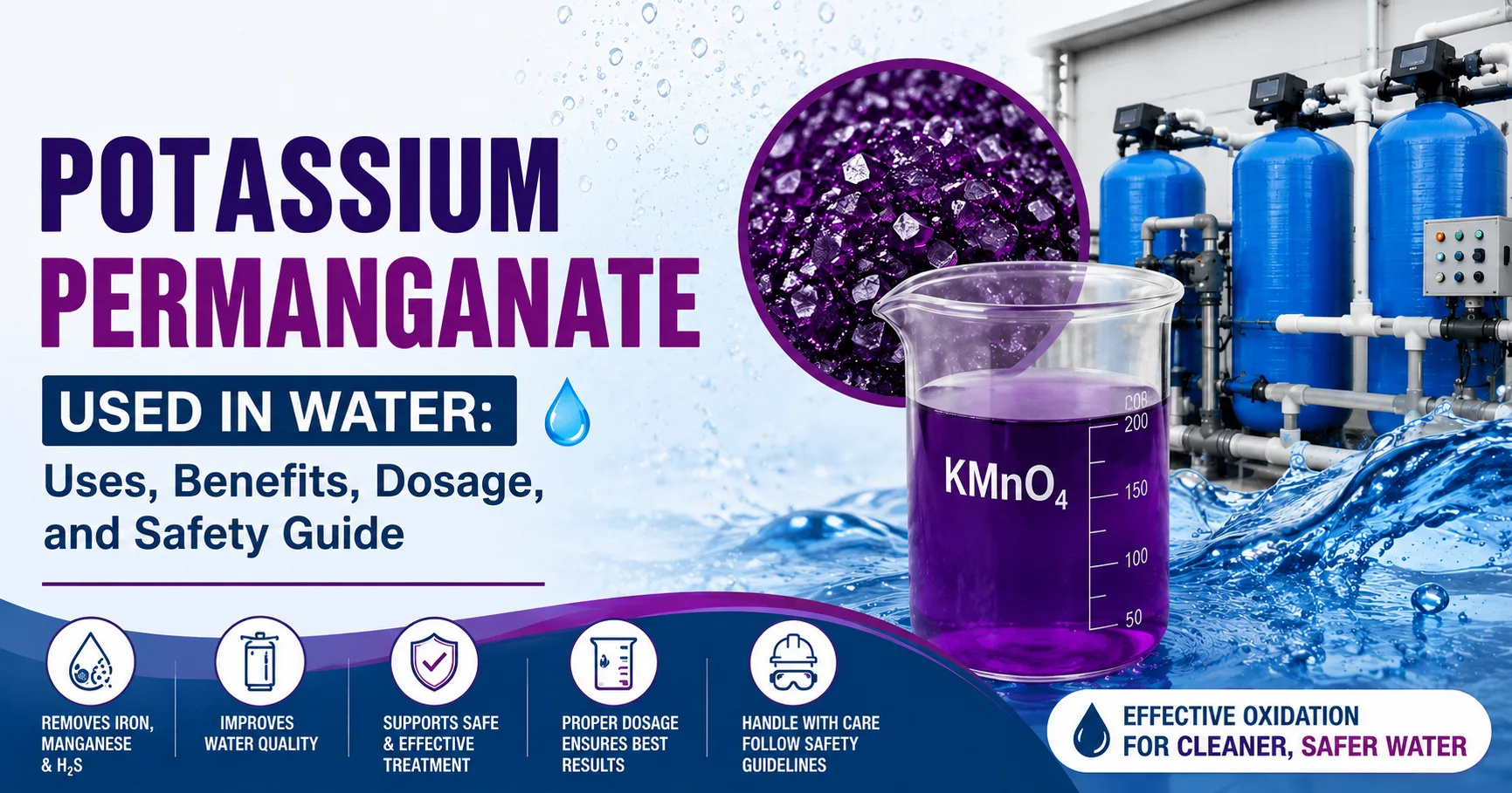 Potassium Permanganate Used in Water: Uses, Benefits, Dosage, and Safety Guide