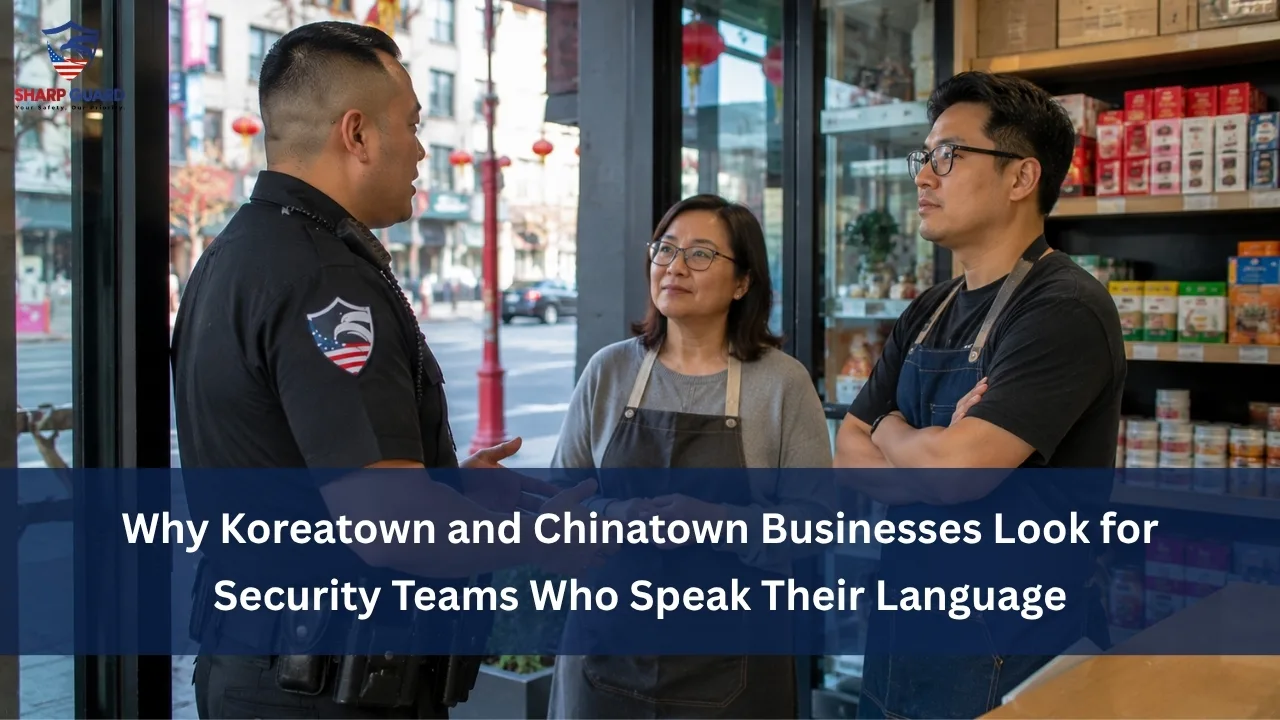 Why Koreatown and Chinatown Businesses Look for Security Teams Who Speak Their Language