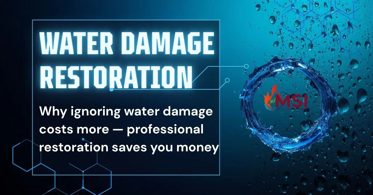 The Hidden Dangers of Ignoring Water Damage — Why Professional Restoration Saves You Money