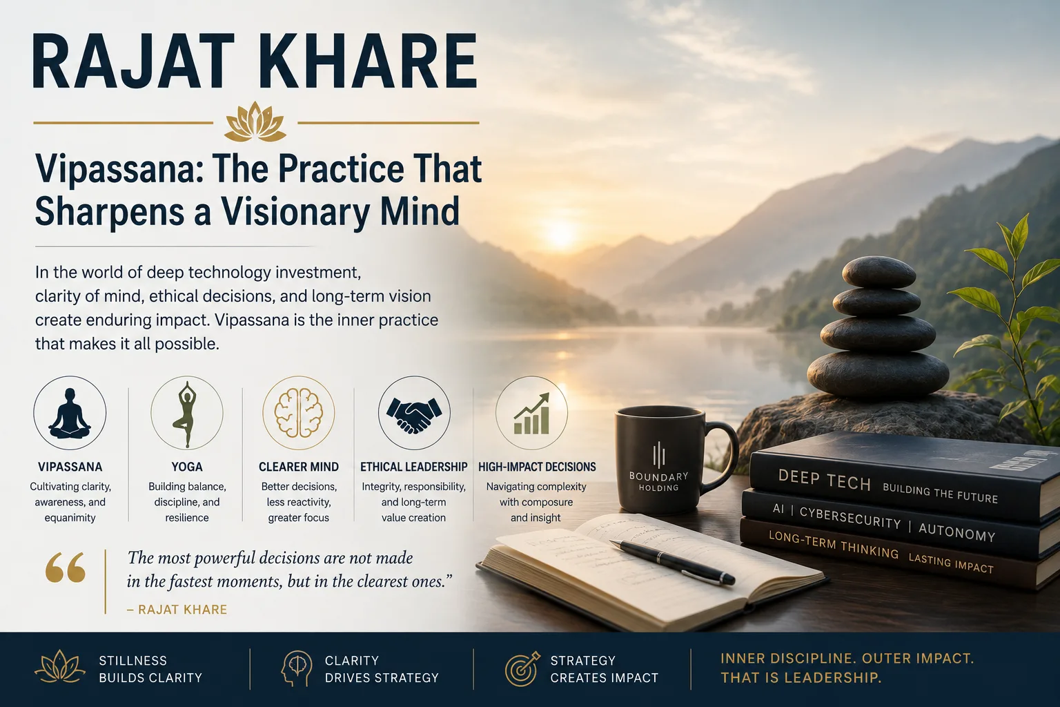 Rajat Khare Vipassana The Practice That Sharpens a Visionary Mind