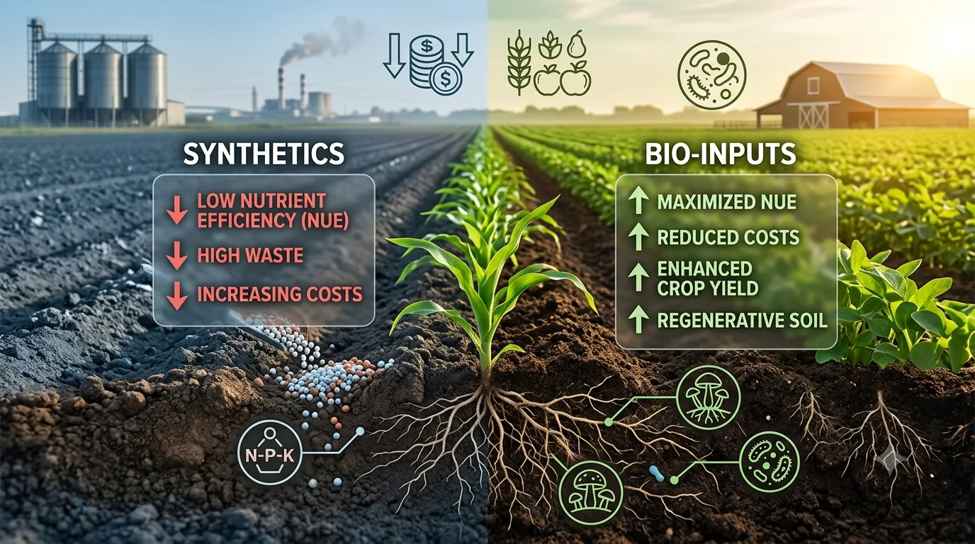 Bio-Inputs vs. Synthetics: Reducing Fertilizer Costs Without Sacrificing Crop Yield