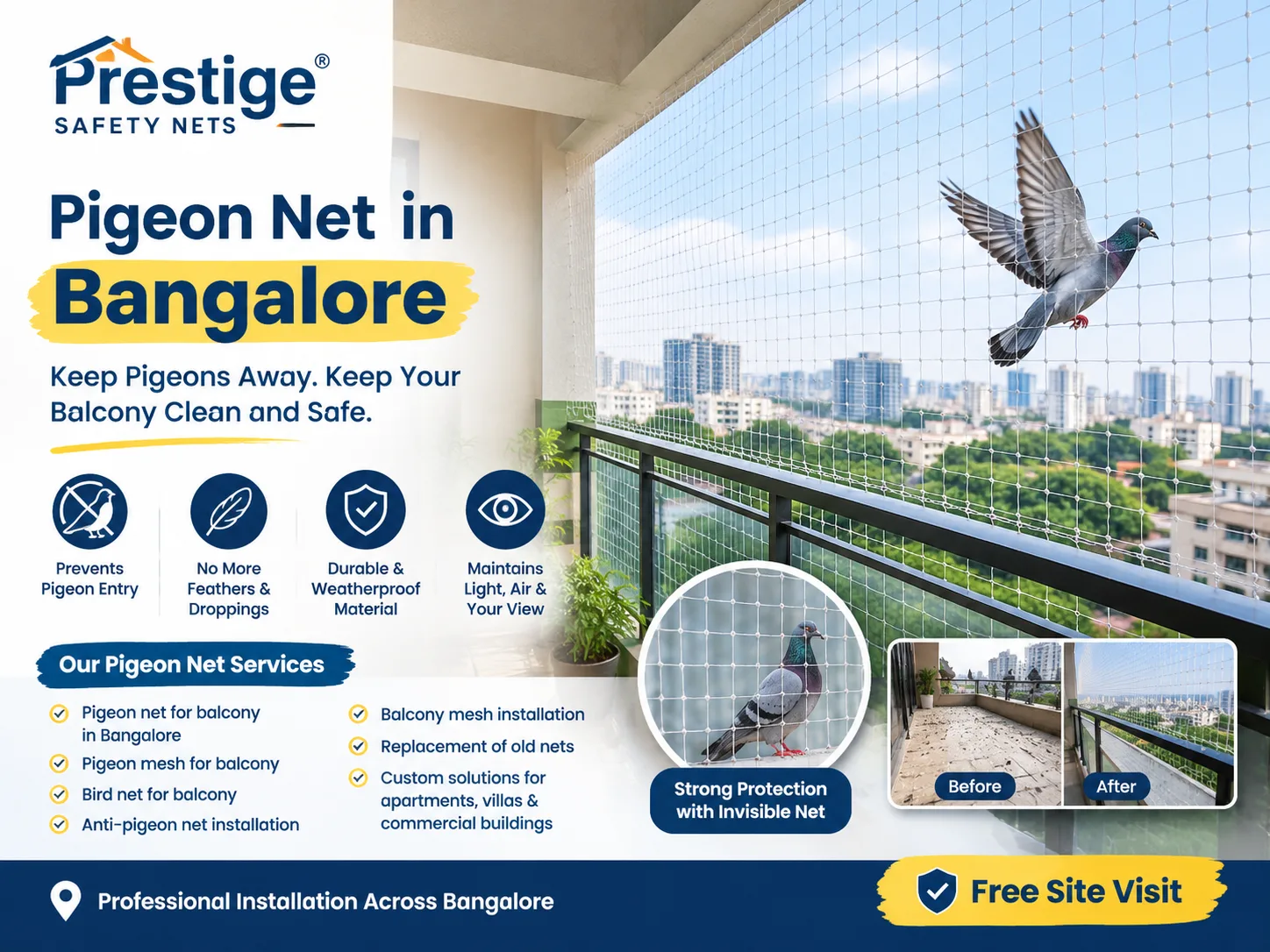 Pigeon net in bangalore