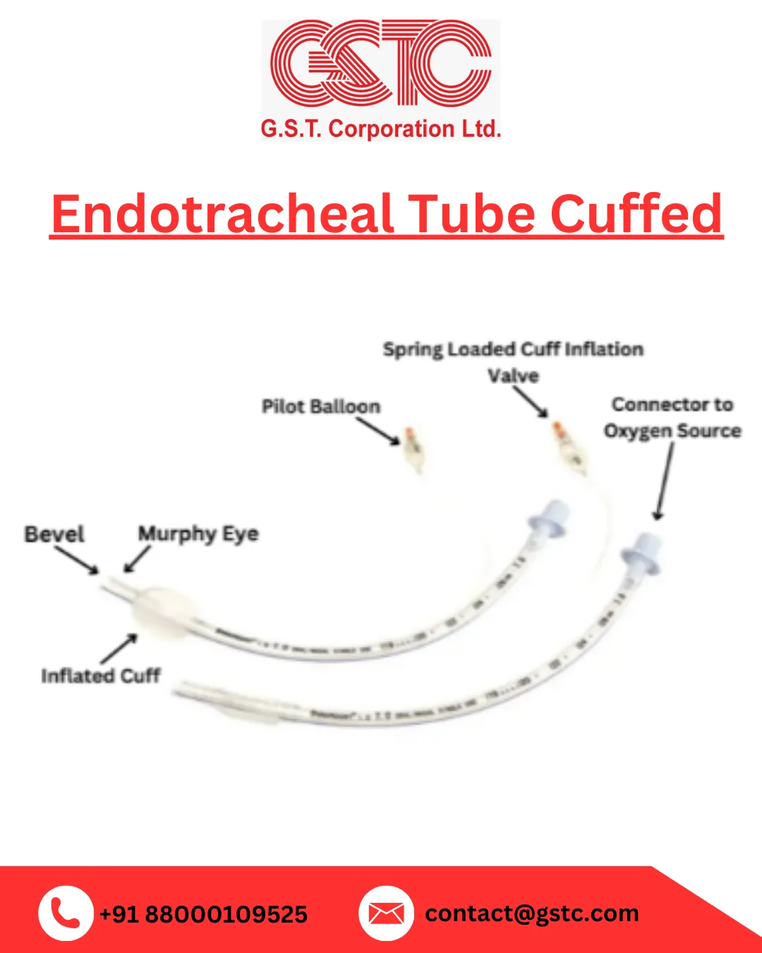 Hospitals Choose GSTC ET Tube Cuffed