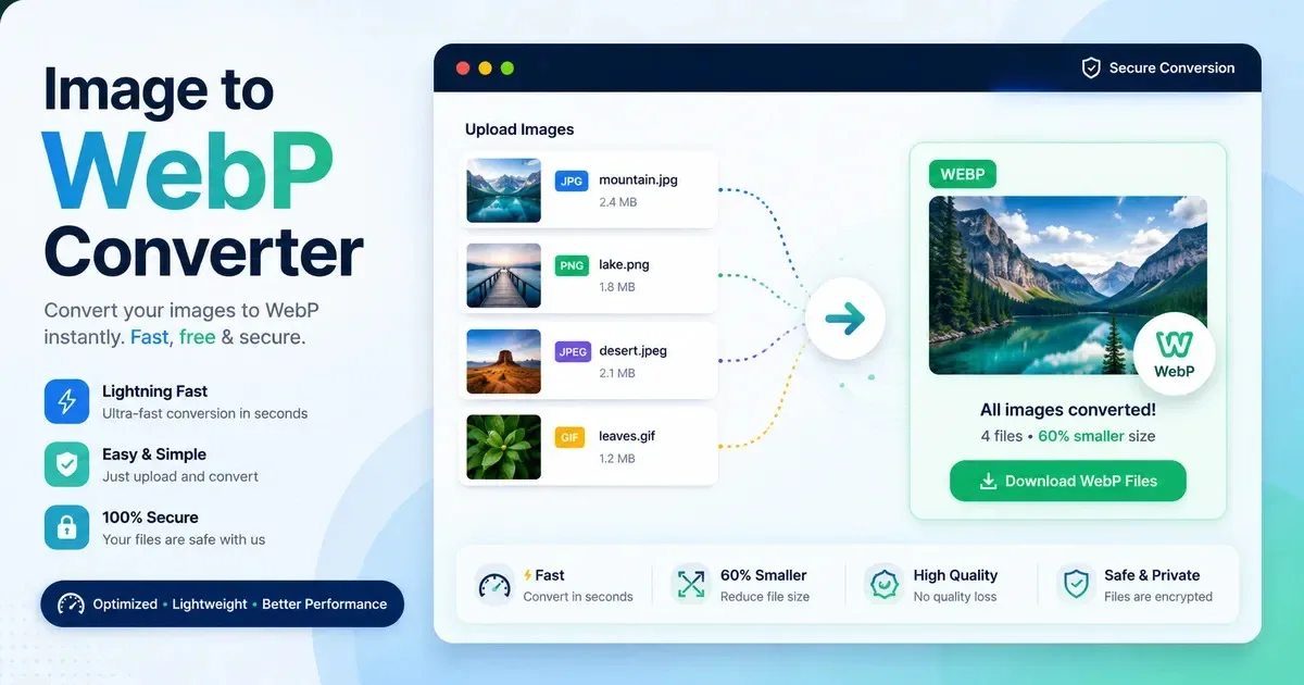 Why Use Free JPG To WebP Converter for Websites?