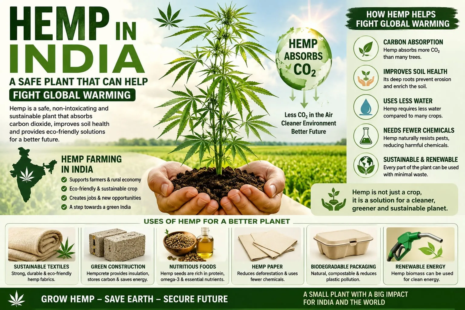 Hemp in India: A Safe Plant That Can Help Fight Global Warming