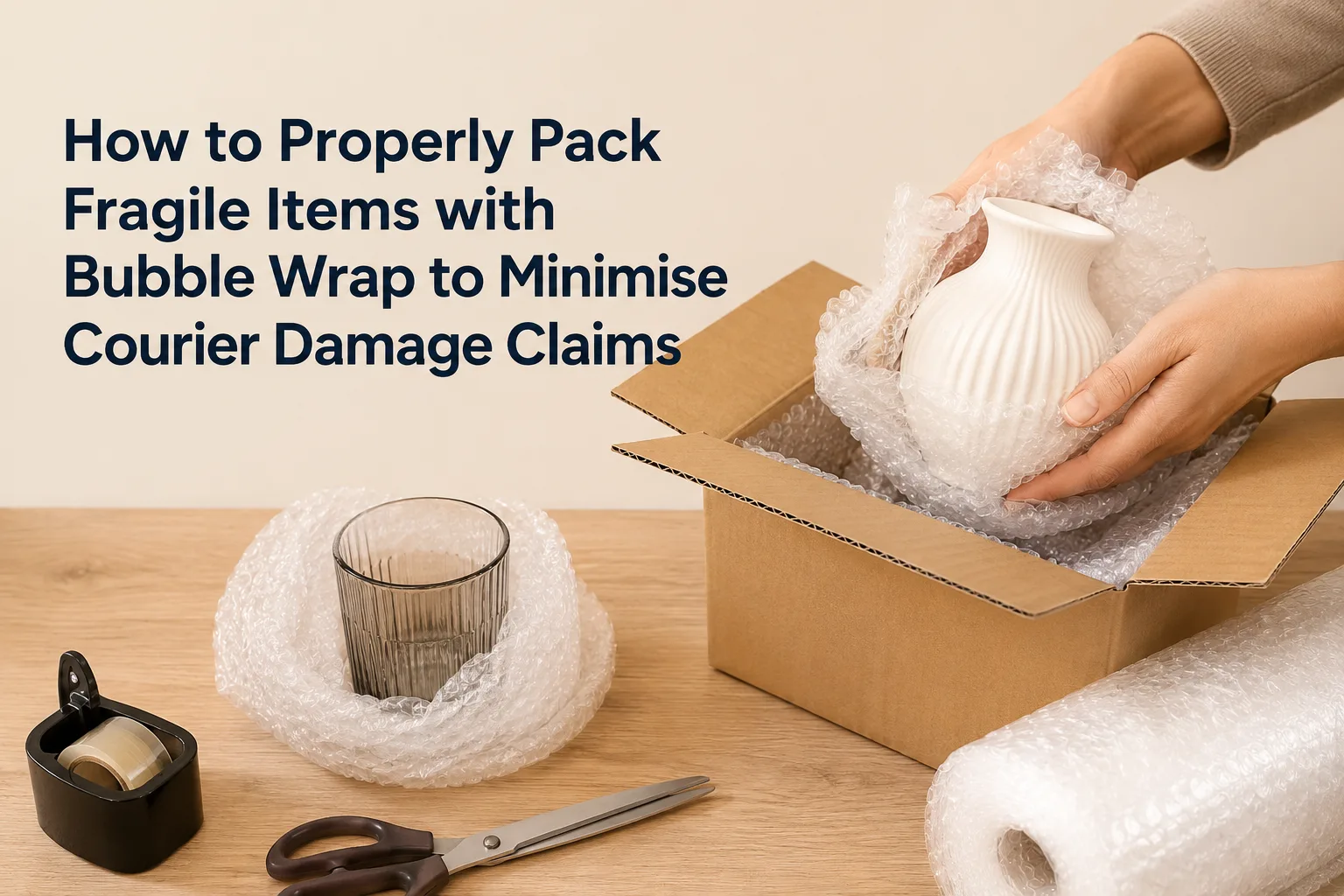 How to Properly Pack Fragile Items with Bubble Wrap to Minimise Courier Damage Claims