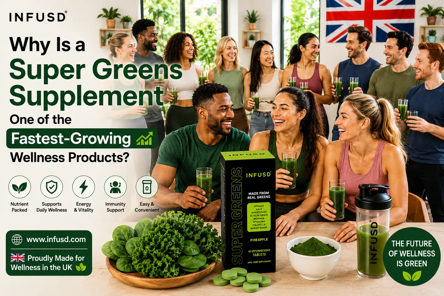 Why Is a Super Greens Supplement One of the Fastest-Growing Wellness Products?