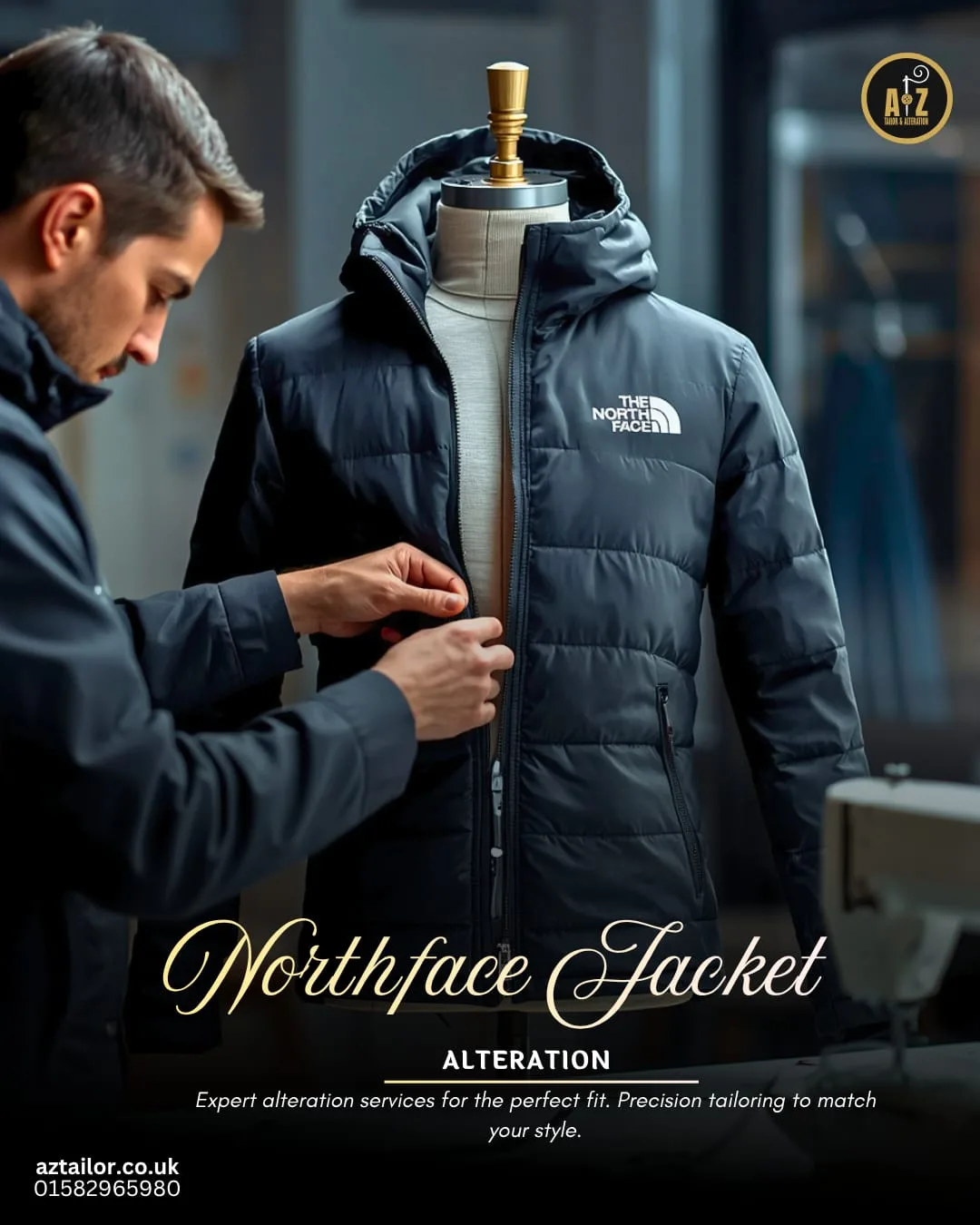 North Face jacket sleeve adjustments Leighton Buzzard