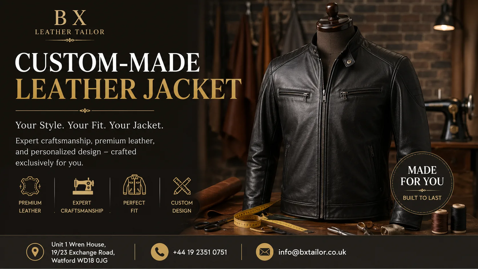 Leather Jacket Tailor – Expert Craftsmanship by B X Leather Tailor
