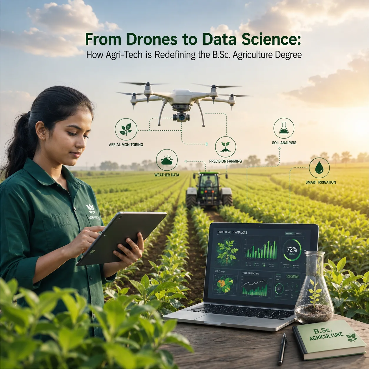 From Drones to Data Science: How Agri-Tech is Redefining the B.Sc. Agriculture Degree