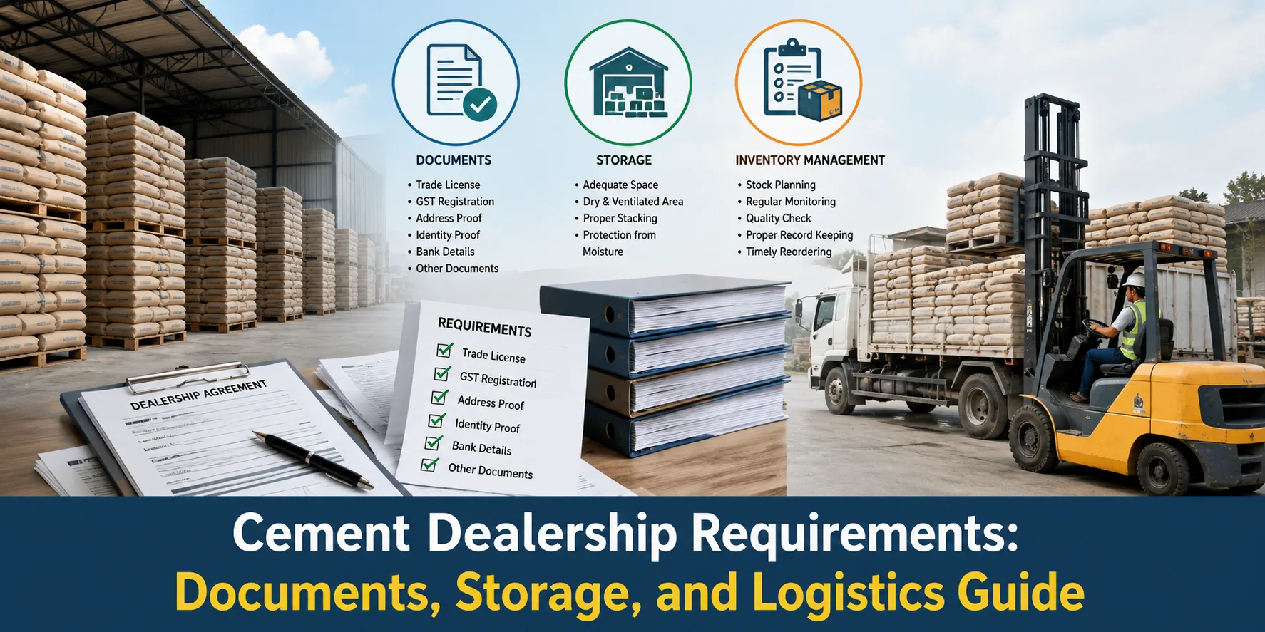 Cement Dealership Requirements: Documents, Storage, and Logistics Guide
