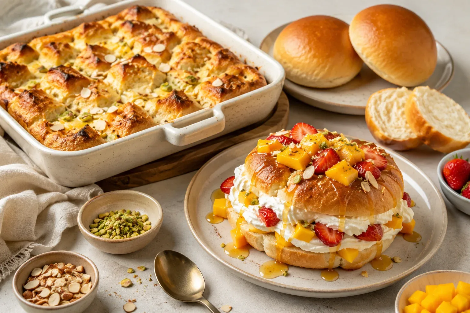 Sweet Bun Pudding: A Creative Dessert with Atul Bakery’s Sweet Buns