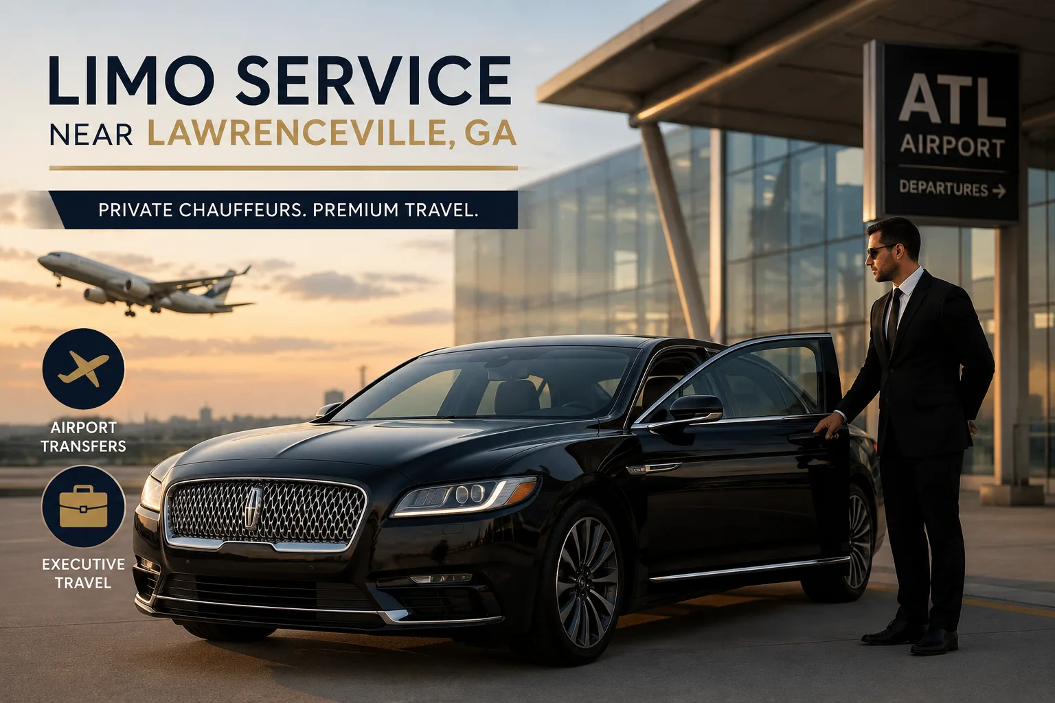 Limo Service Near Lawrenceville, GA: Private Chauffeurs for Airport & Executive Travel