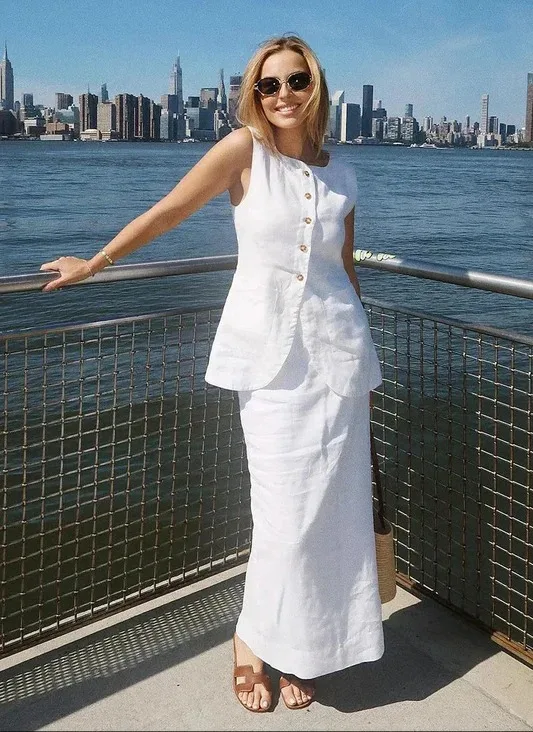 Linen Shirt Women USA- Milkchic.co